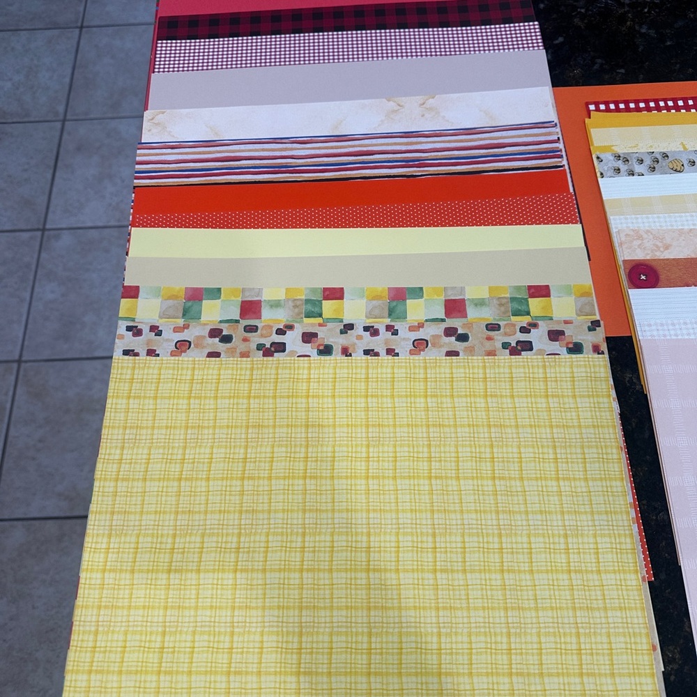 Colorful Scrapbook Paper Set